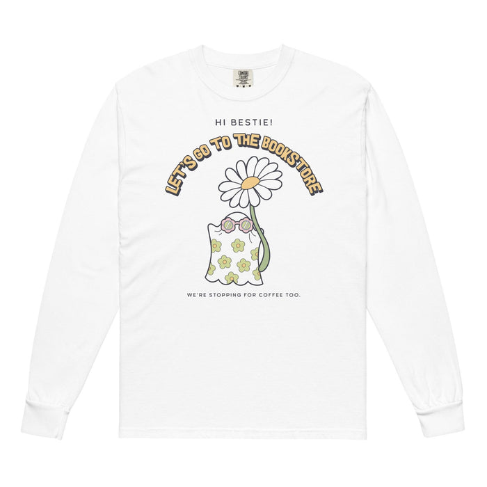 Let's Go to the Bookstore Heavyweight Long Sleeve Shirt - The Bean Workshop - book lovers, bookaholic, halloween, long sleeve shirt