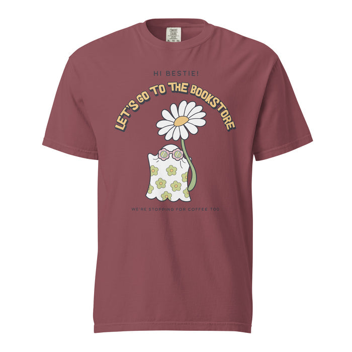 Let's Go to the Bookstore Tee Shirt - The Bean Workshop - book lovers, bookaholic, box tee, halloween
