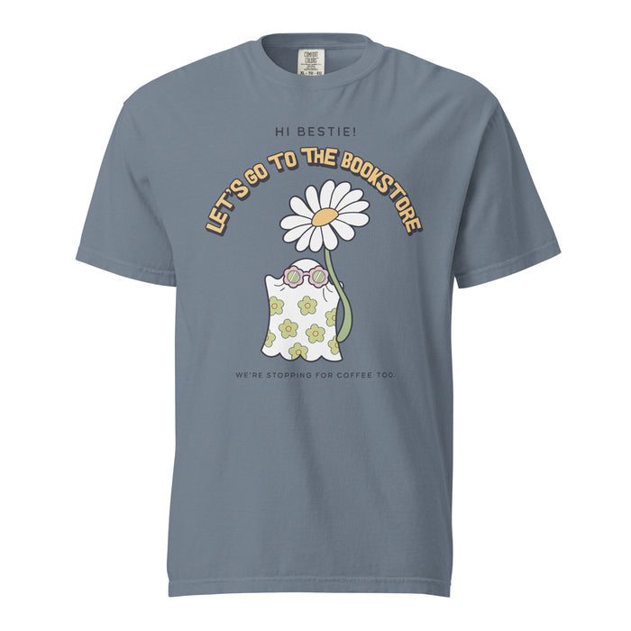 Let's Go to the Bookstore Tee Shirt - The Bean Workshop - book lovers, bookaholic, box tee, halloween
