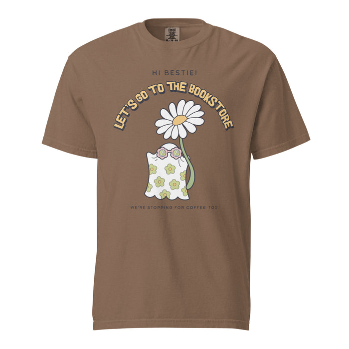 Let's Go to the Bookstore Tee Shirt - The Bean Workshop - book lovers, bookaholic, box tee, halloween