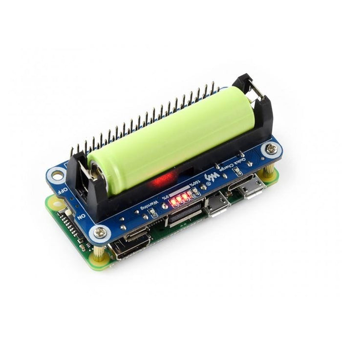 Li-ion Battery HAT for Raspberry Pi by Waveshare - The Pi Hut