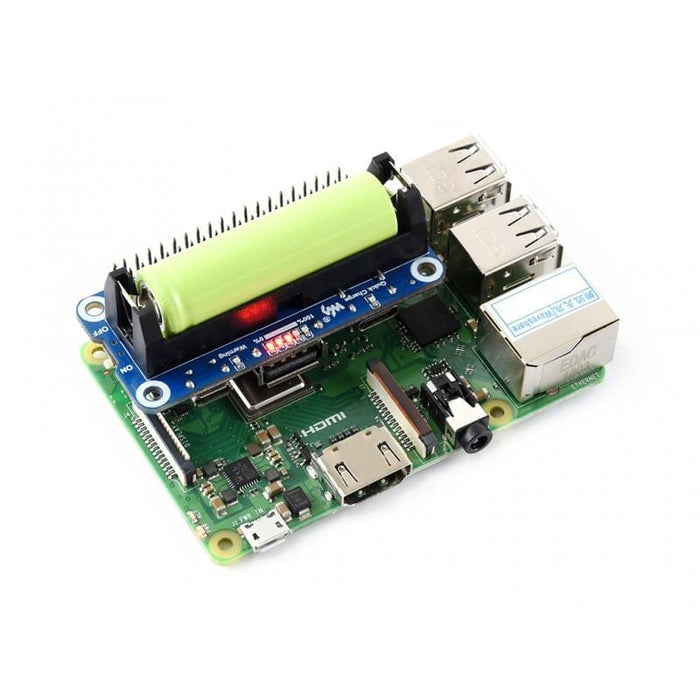 Li-ion Battery HAT for Raspberry Pi by Waveshare - The Pi Hut