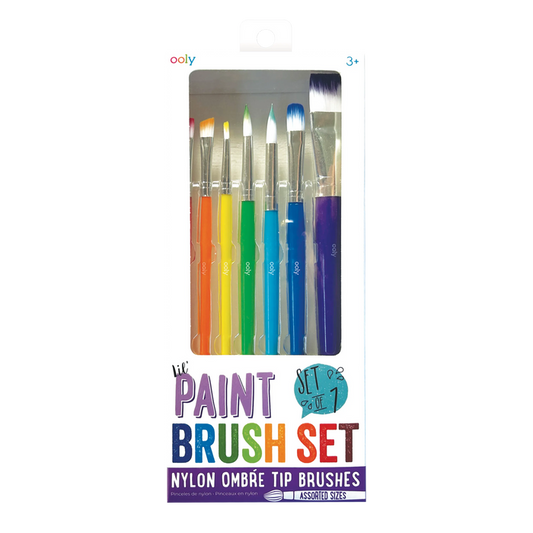 Front of packaging of OOLY Lil Paint Brush Set