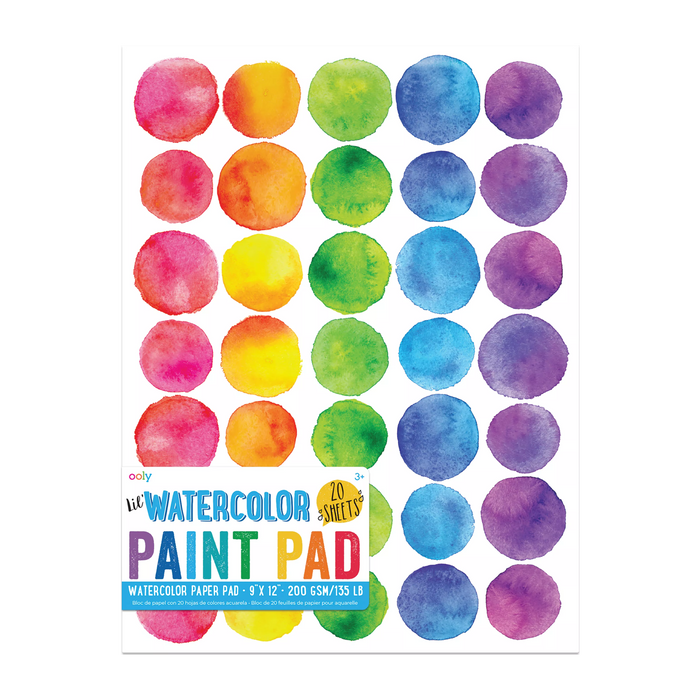 Front cover of OOLY Lil Watercolor Paint Pad