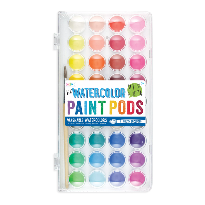 Front of closed set of OOLY Lil Watercolor Paint Pods