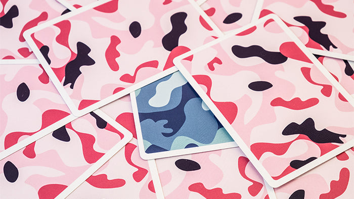 Limited Edition POP CAMO* Playing Cards by Riffle Shuffle Playing Card Company