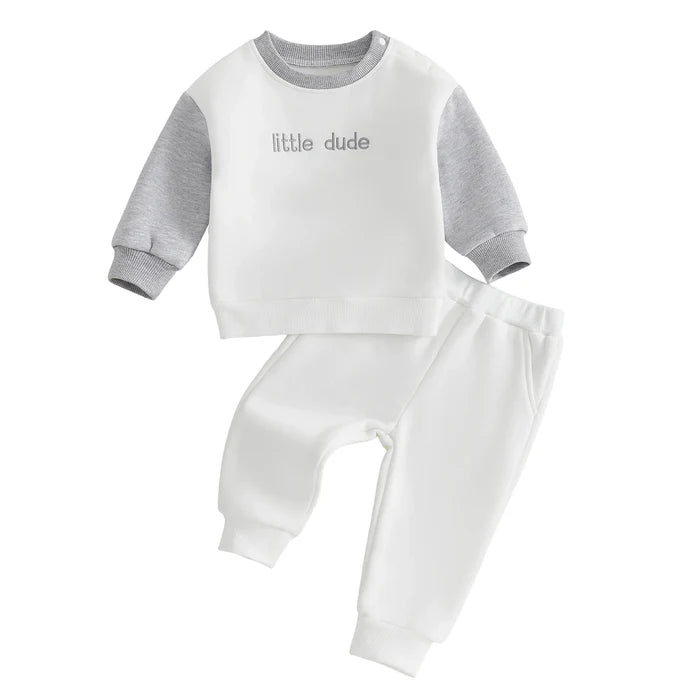 LITTLE DUDE White Outfit