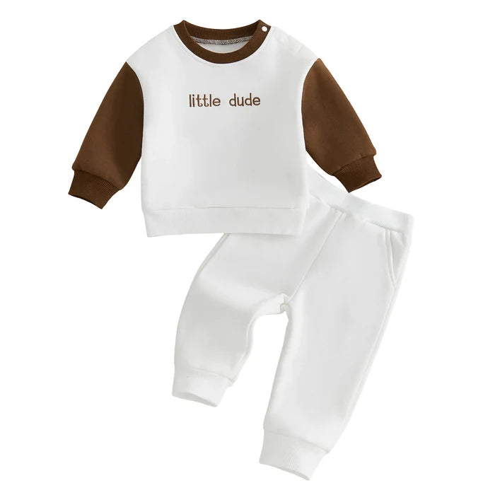 LITTLE DUDE White Outfit