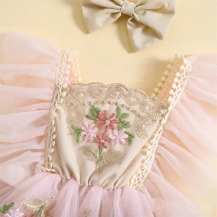 LITTLE FAIRY Floral Romper