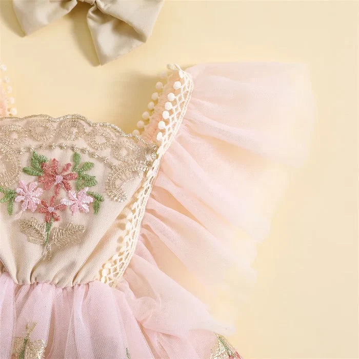 LITTLE FAIRY Floral Romper