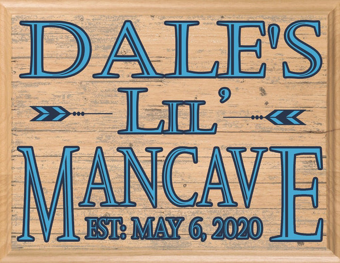 custom name little man cave sign