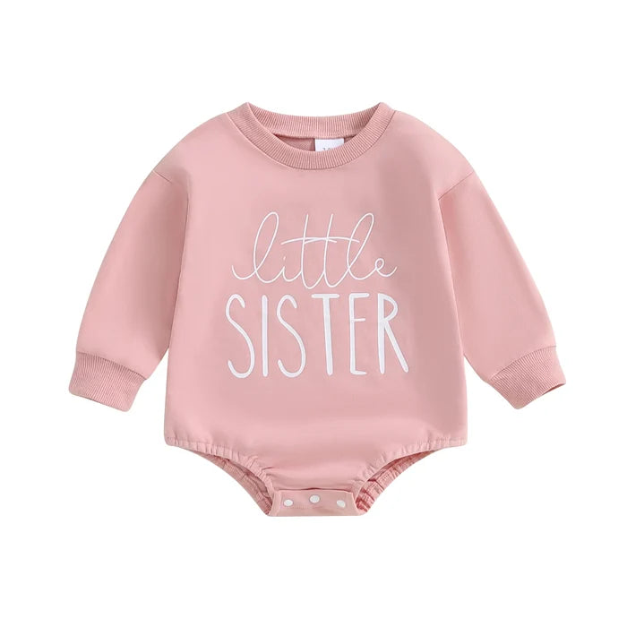 LITTLE SISTER Long-Sleeve Onesie