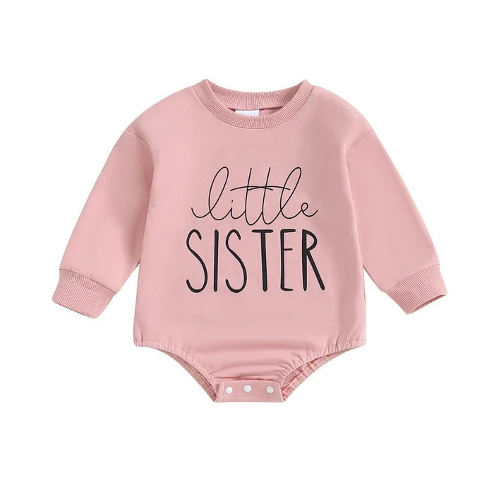LITTLE SISTER Long-Sleeve Onesie