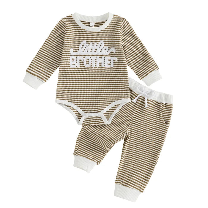 LITTLE SISTER Striped Joggers Outfit