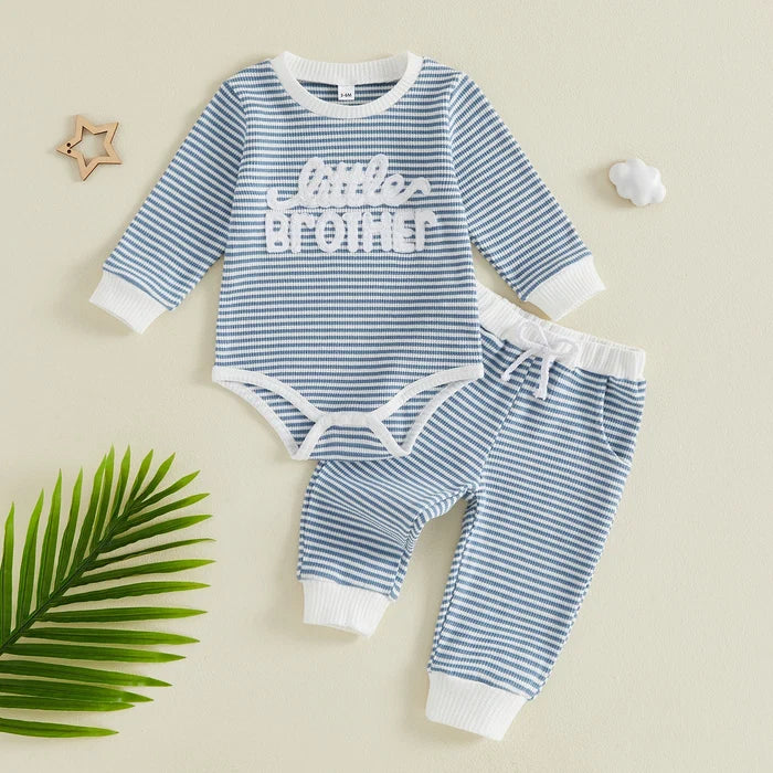 LITTLE SISTER Striped Joggers Outfit