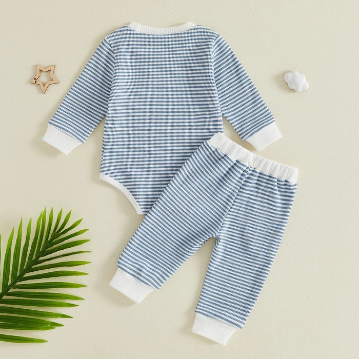 LITTLE SISTER Striped Joggers Outfit