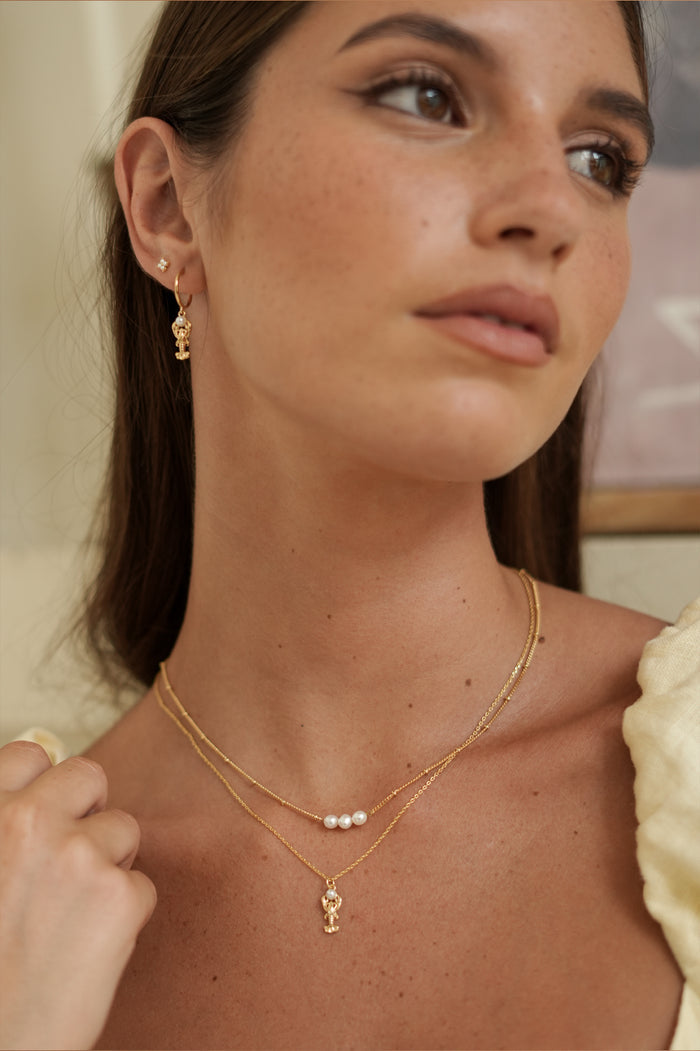 Lobster Necklace With Pearl