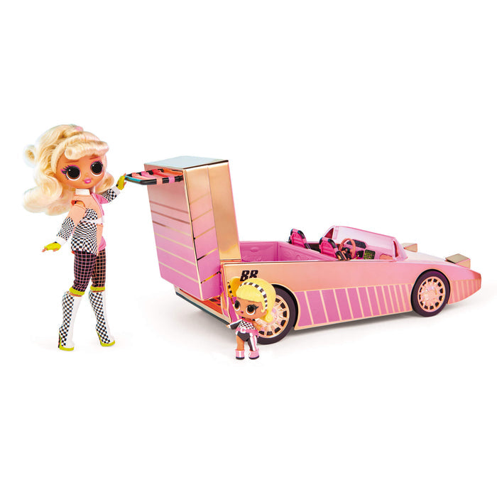 Doll pulling down the pool on a white background