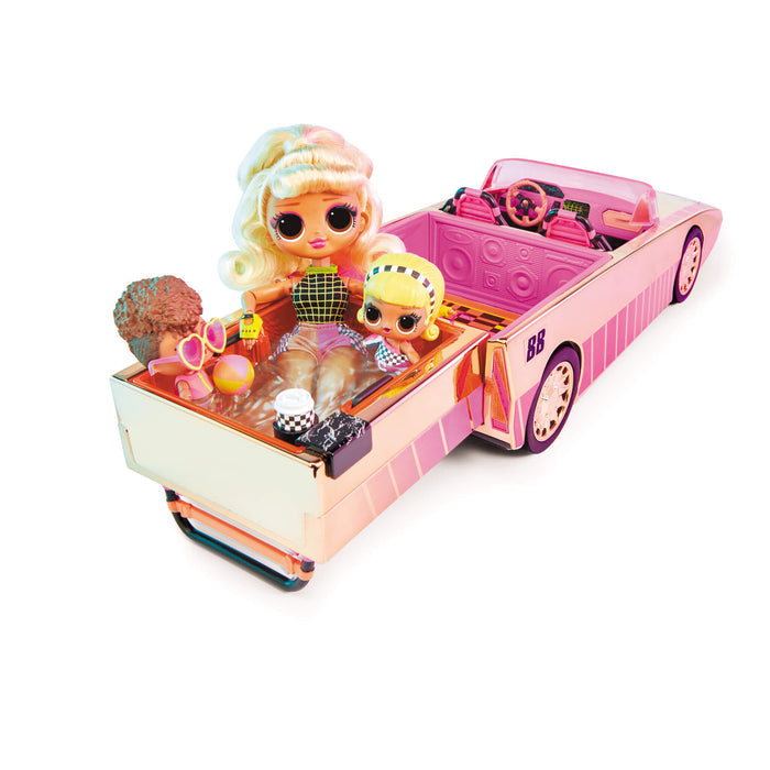 Dolls in the pool on a white background