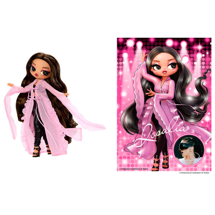Rosalia fashion doll with packaging on a white background