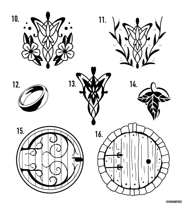 Lord of the Rings inspired designs by Amy