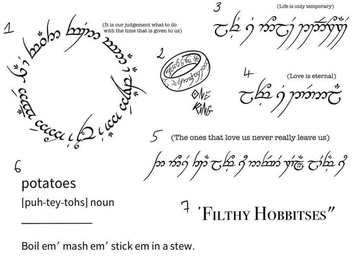 Lord of the Rings inspired designs by Zuzanna