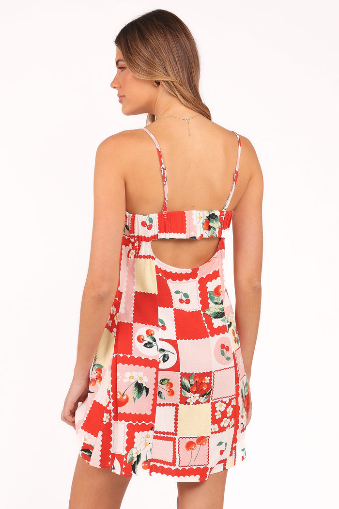 Petal and Pup USA DRESSES Loredana Mini Dress - Cherry