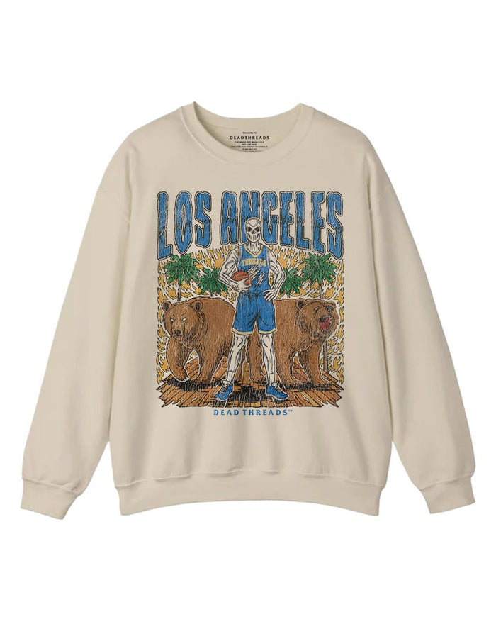 LOS ANGELES BASKETBALL CREWNECK SWEATSHIRT – Sweatshirt – Dead Threads Apparel