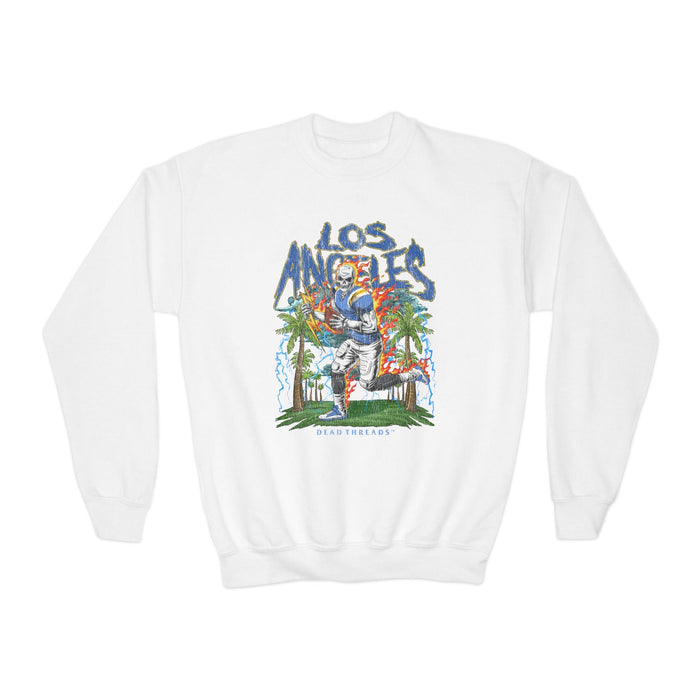 LOS ANGELES FOOTBALL KIDS CREWNECK SWEATSHIRT – Kids clothes – Dead Threads Apparel