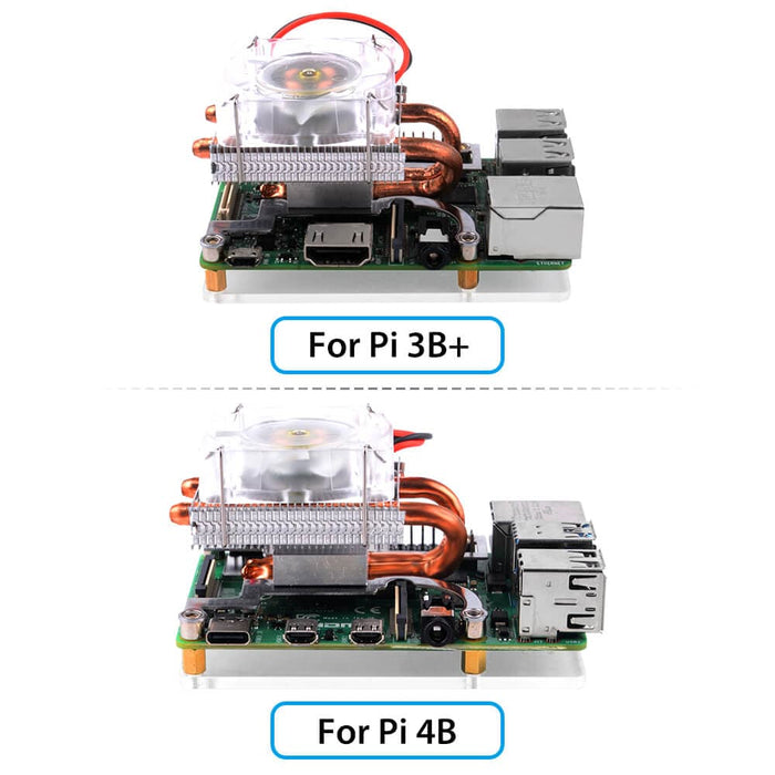 Low-Profile ICE Tower Raspberry Pi 4 Cooler by 52Pi - The Pi Hut