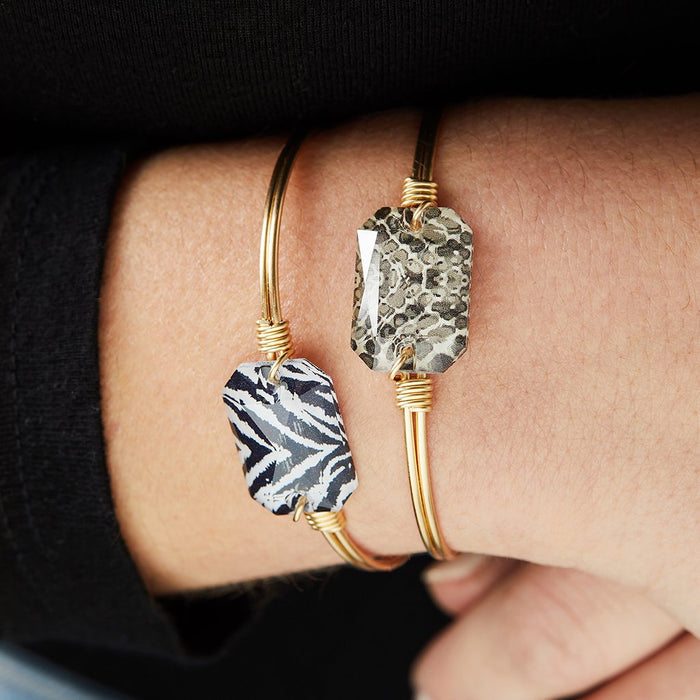 Luca + Danni Dylan Bangle Bracelet in Zebra