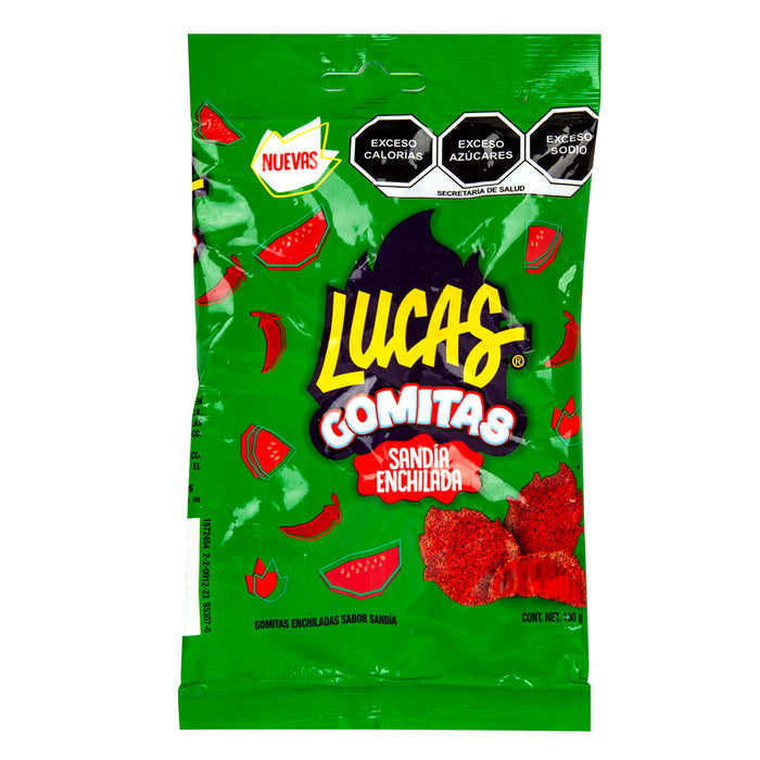 Lucas Sandia Enchilada Gomitas Gummy Candy Peg Bag - 12 Count