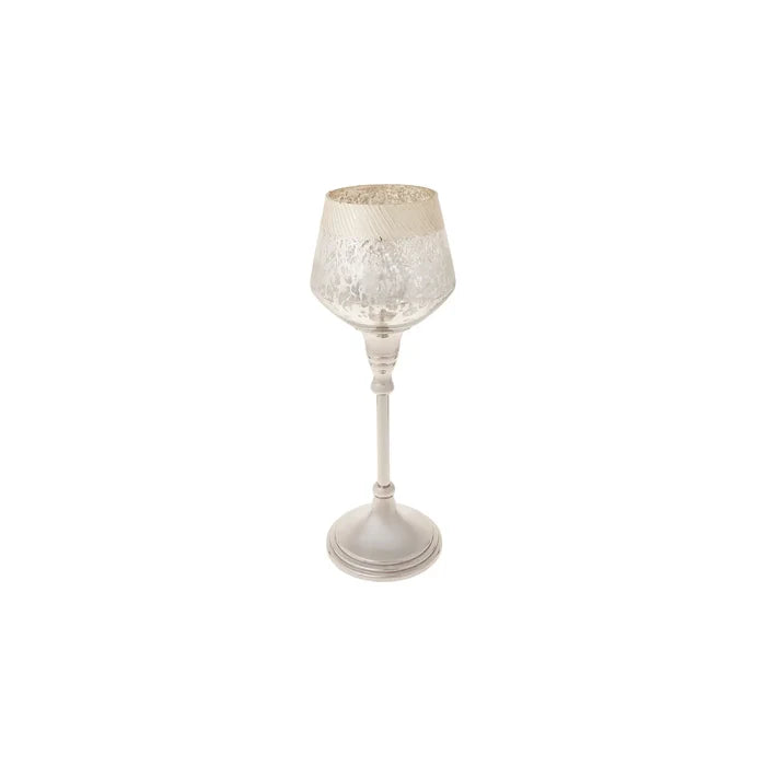 LUCCA  ŞAMDAN TEALIGHT MUMLUK AN, SILVER