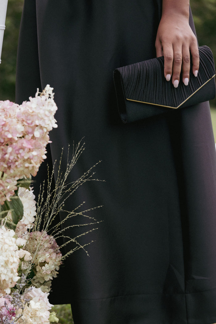 Petal and Pup USA ACCESSORIES Lucia Clutch - Black One Size
