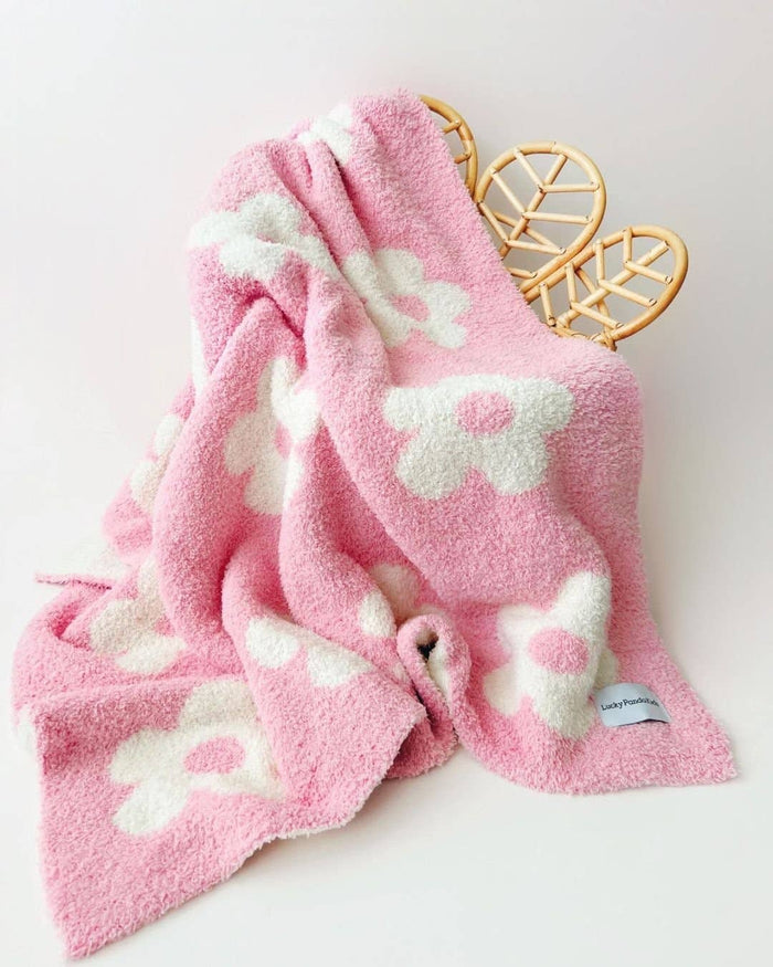 Lucky Panda Kids Baby Blanket - Daisy