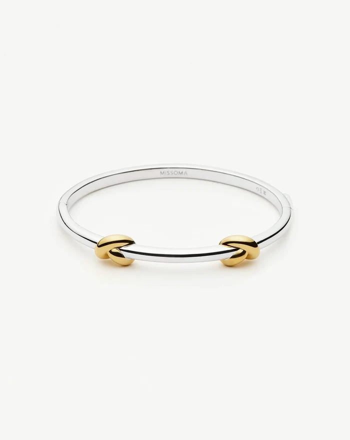 Lucy Williams Knot Hinged Bangle | Mixed Metal Bracelets Missoma