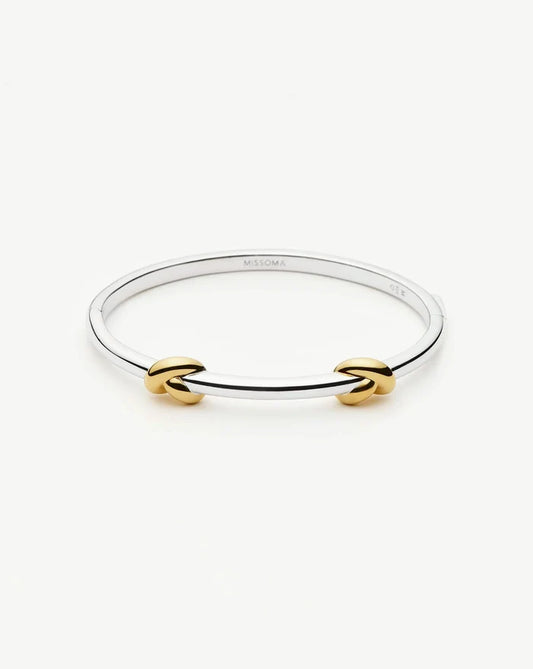 Lucy Williams Knot Hinged Bangle | Mixed Metal Bracelets Missoma
