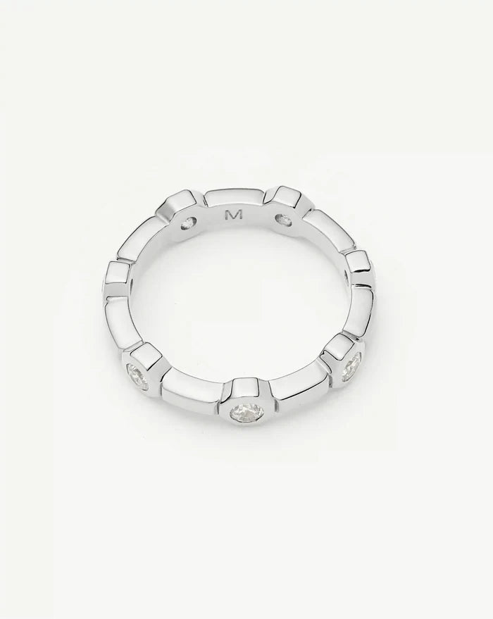 Lucy Williams Stackable Tennis Ring | Silver Plated Rings Missoma