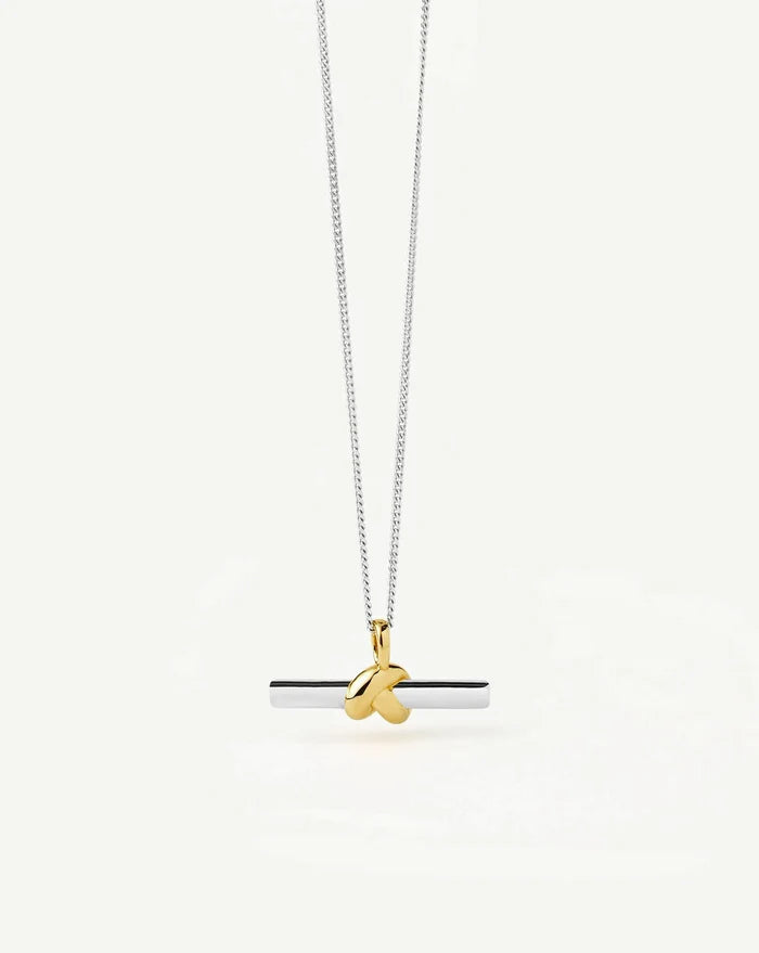 Lucy Williams T-Bar Knot Pendant Necklace | Mixed Metal Necklaces Missoma