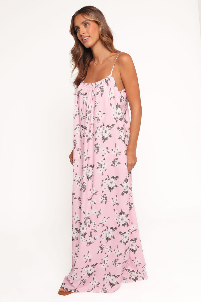 Petal and Pup USA DRESSES Lumina Maxi Dress - Pink Floral (Hold for Amazon)