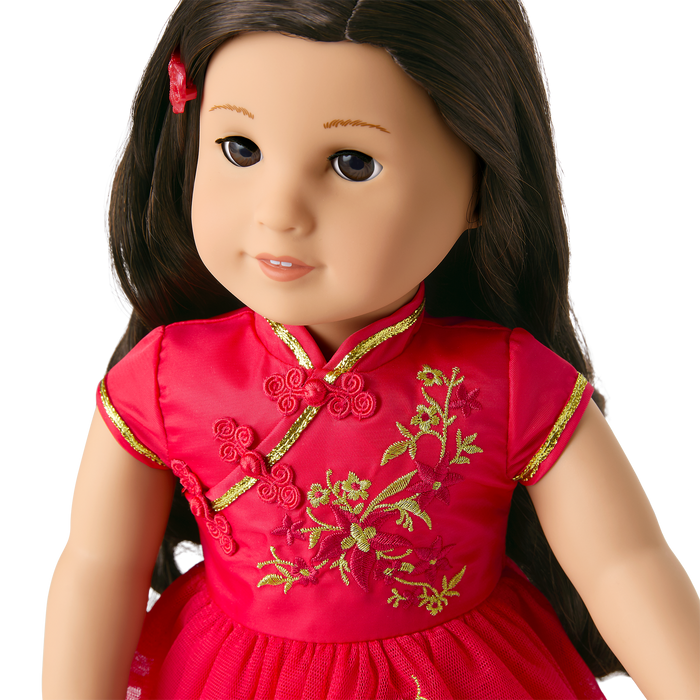 Lunar New Year's Celebration Outfit for 18-inch Dolls