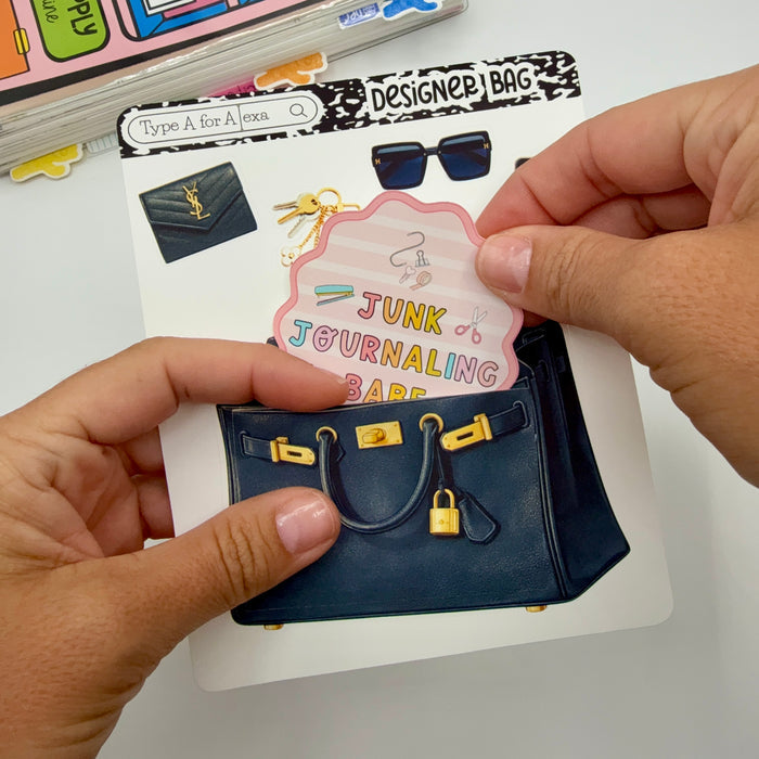 Luxury Bag Jumbo Journaling Sticker Pocket