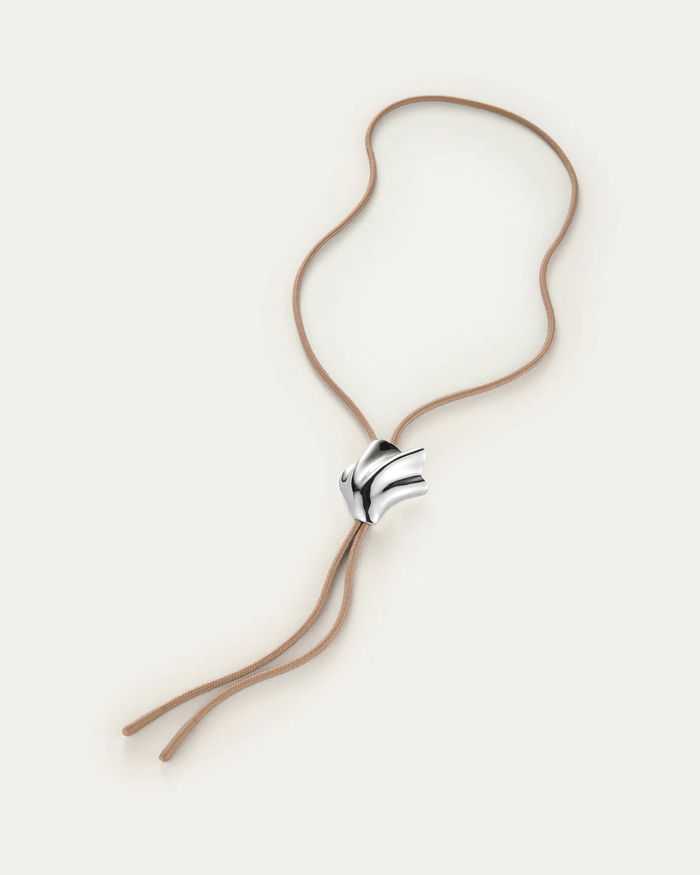Lydia Bolo Tie in Silver