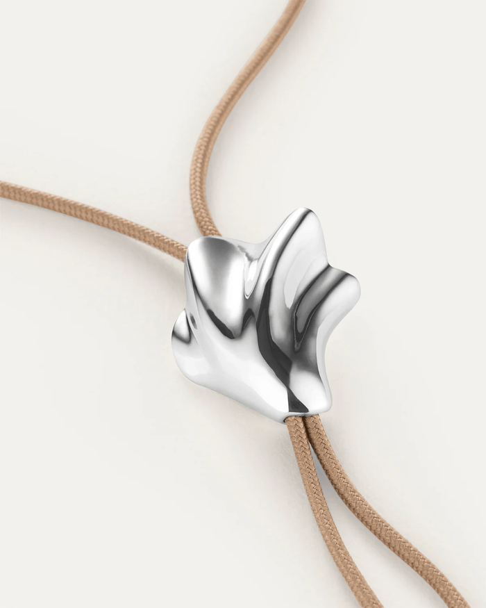 Lydia Bolo Tie in Silver