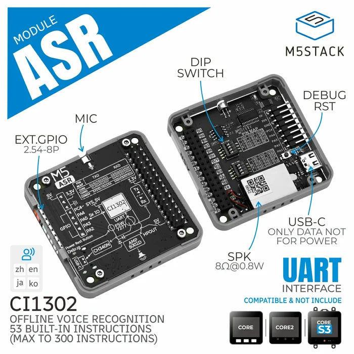 M5Stack ASR Module (CI1302) - m5stack-store