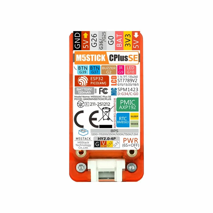 M5StickC PLUS SE Mini IoT Dev Kit (ESP32-PICO)
