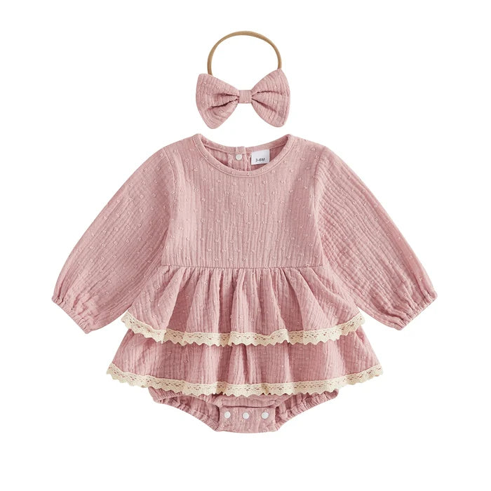 MADDIE Layered Romper Dress