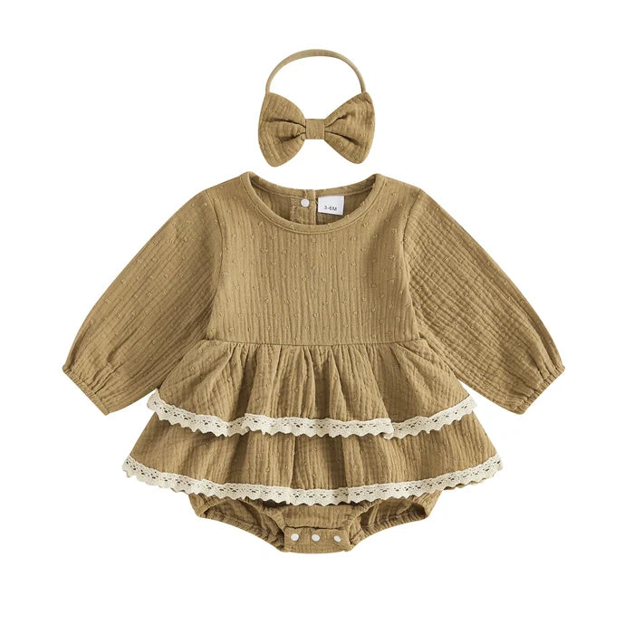 MADDIE Layered Romper Dress