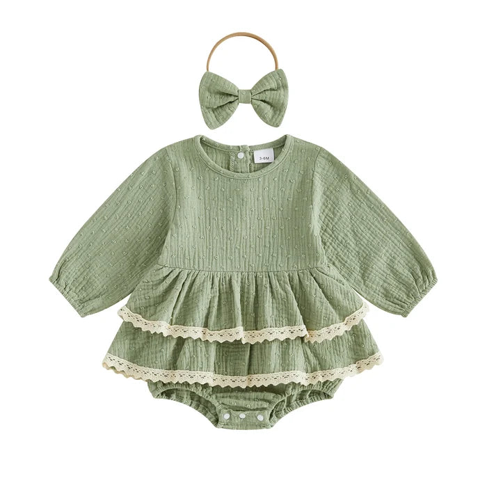 MADDIE Layered Romper Dress