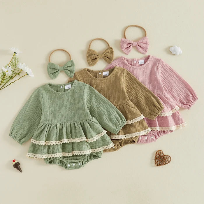 MADDIE Layered Romper Dress